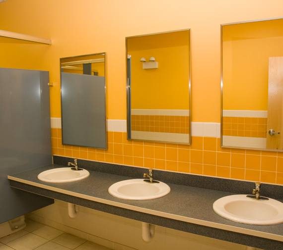 High School Bathroom